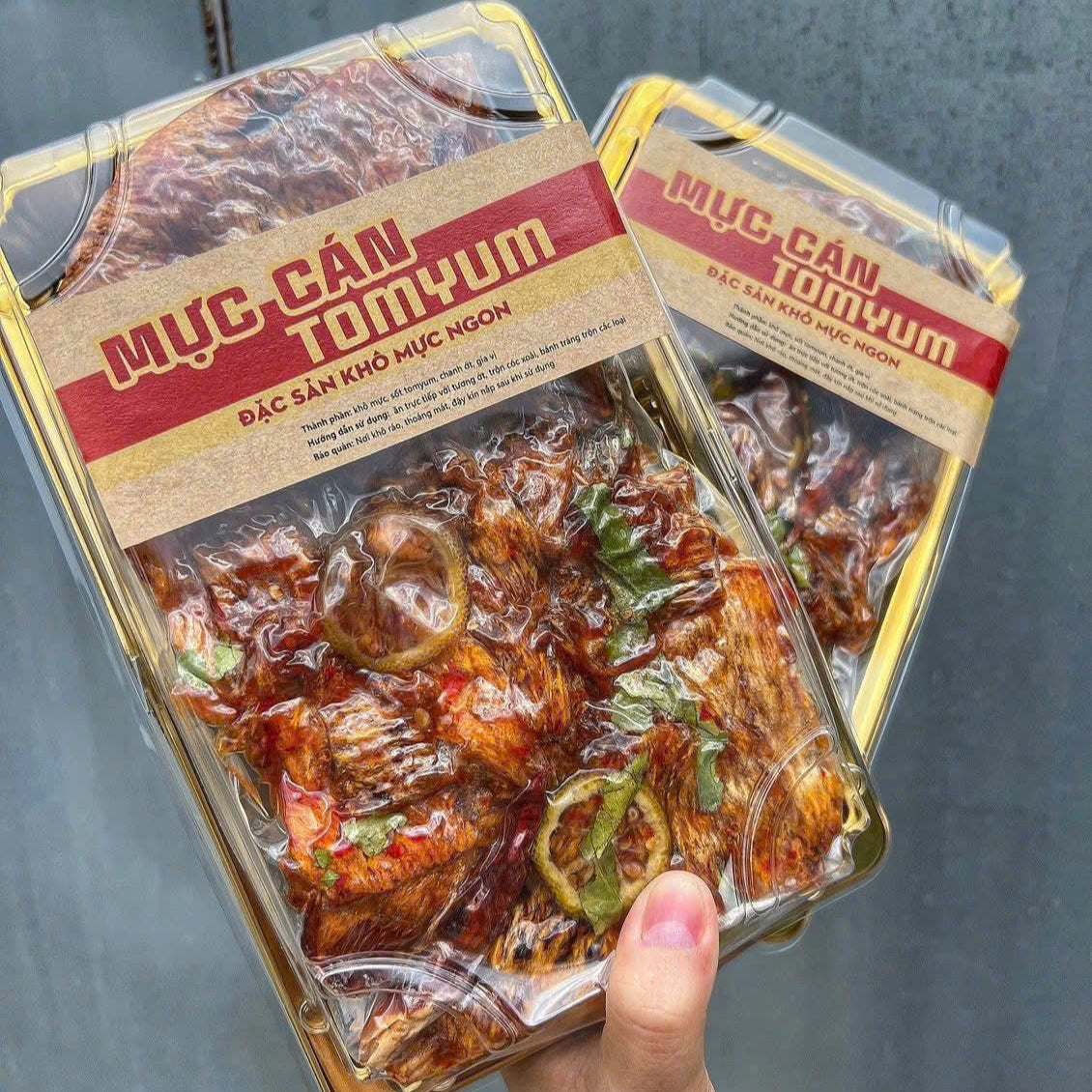 Mực cán Tomyum , 500 gram