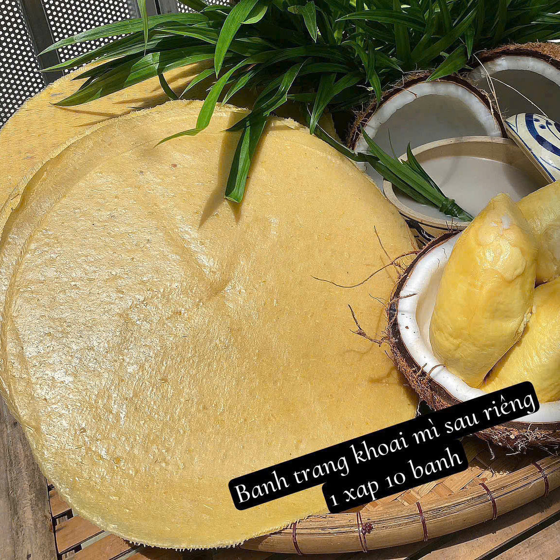 Bánh khoai mì sầu riêng