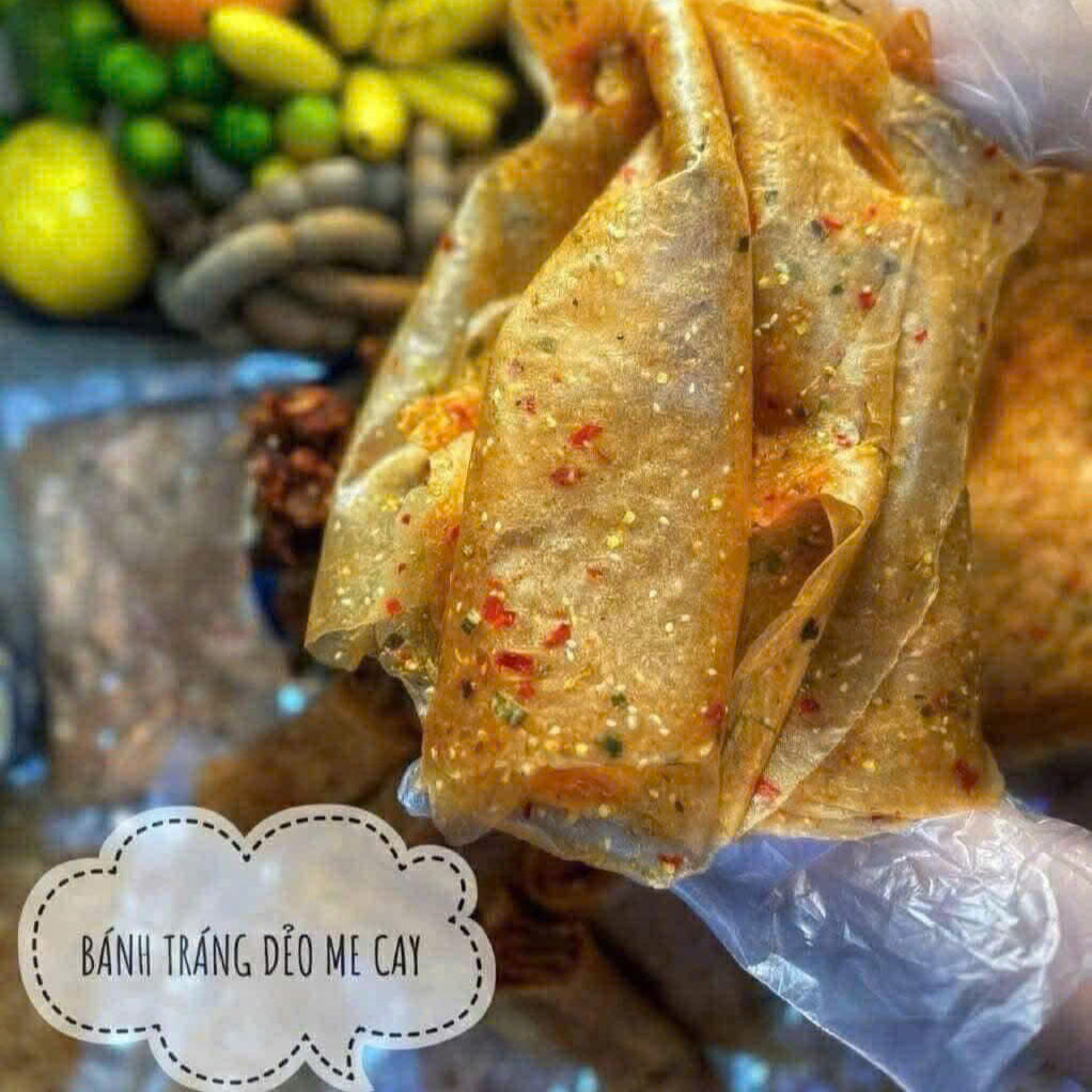 Bánh tráng dẻo me cay