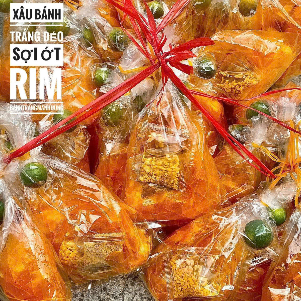 Bánh tráng dẻo sợt ớt rim