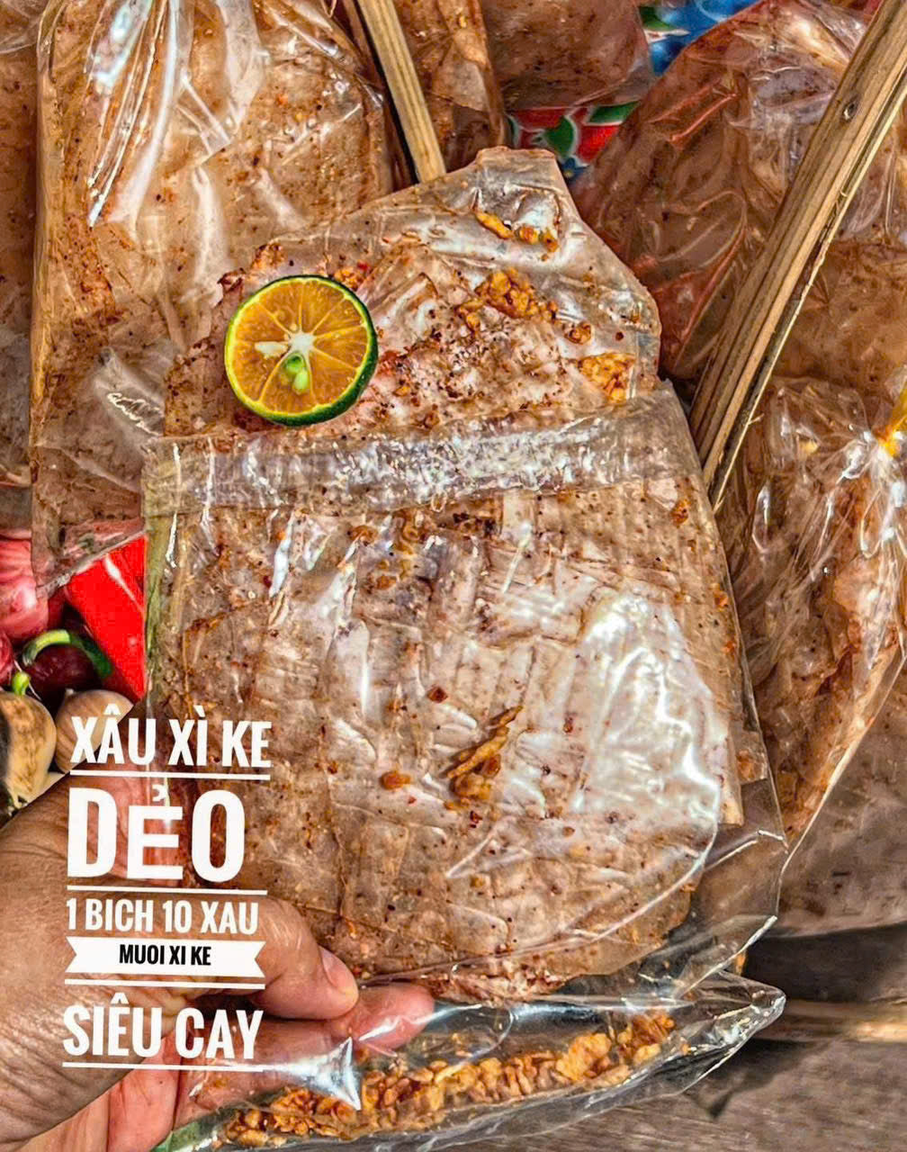 10 Bịch xì ke dẻo siu cay