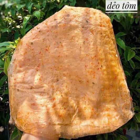 Xấp bánh tráng dẻo tôm