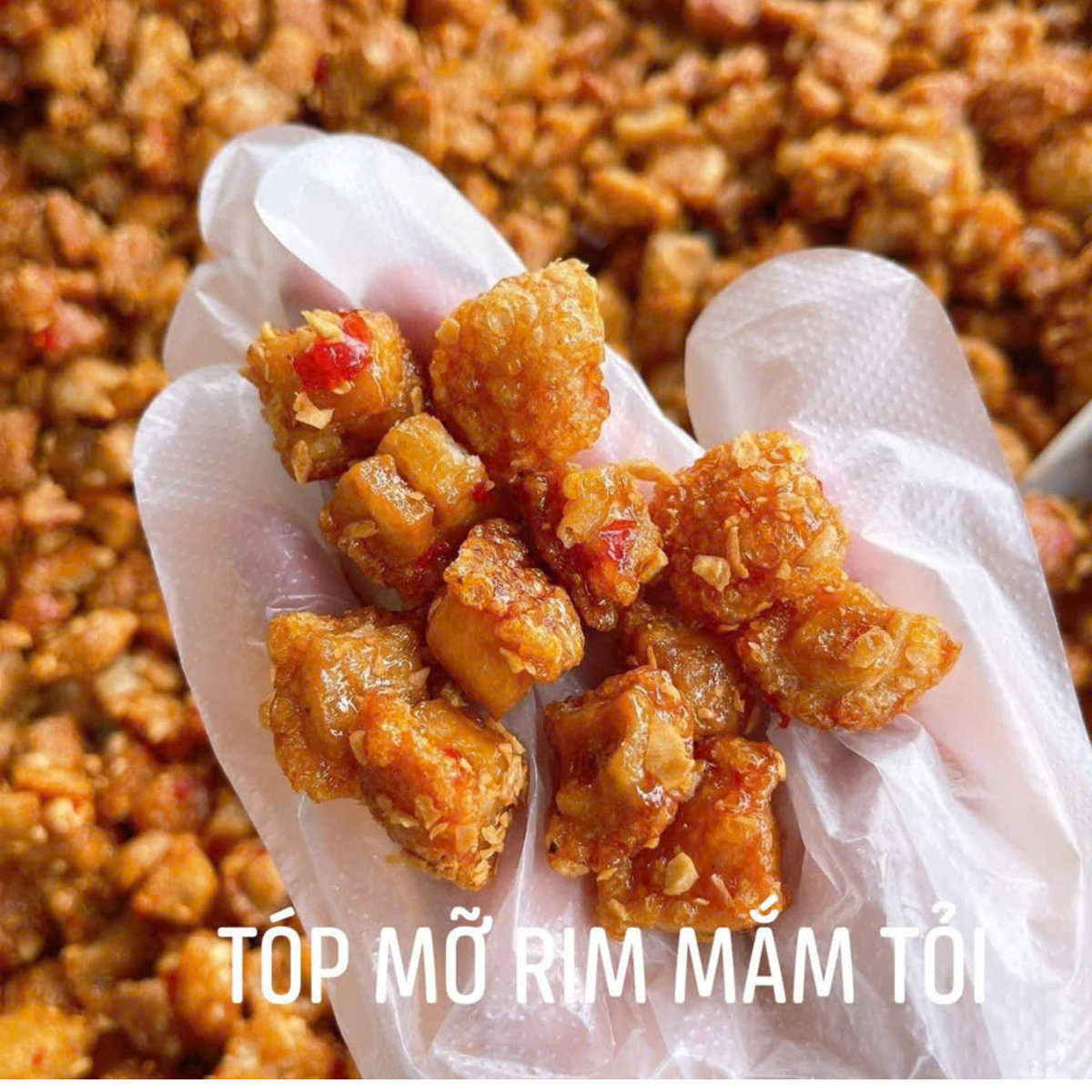 Tóp mỡ rim mắm ớt - 250 gram