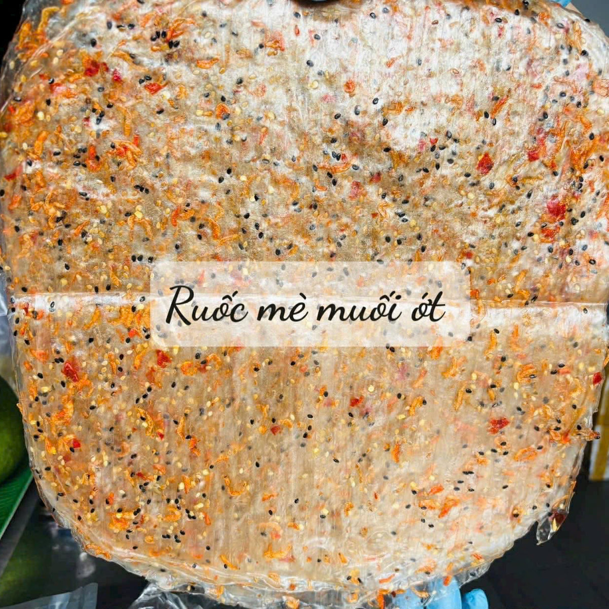 Banh trang ruốc mè muối ot  , 500gram