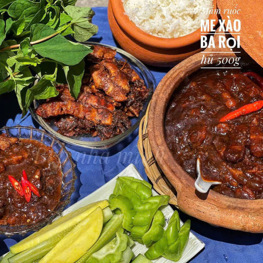 Mắm ruốc xào thịt ba rọi ,500 gr