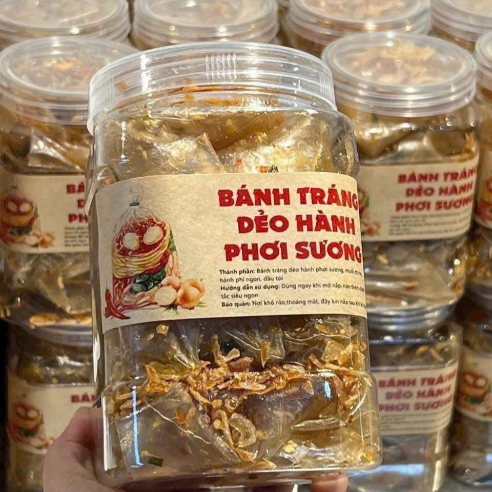 Bánh tráng dẻo hành phơi sương