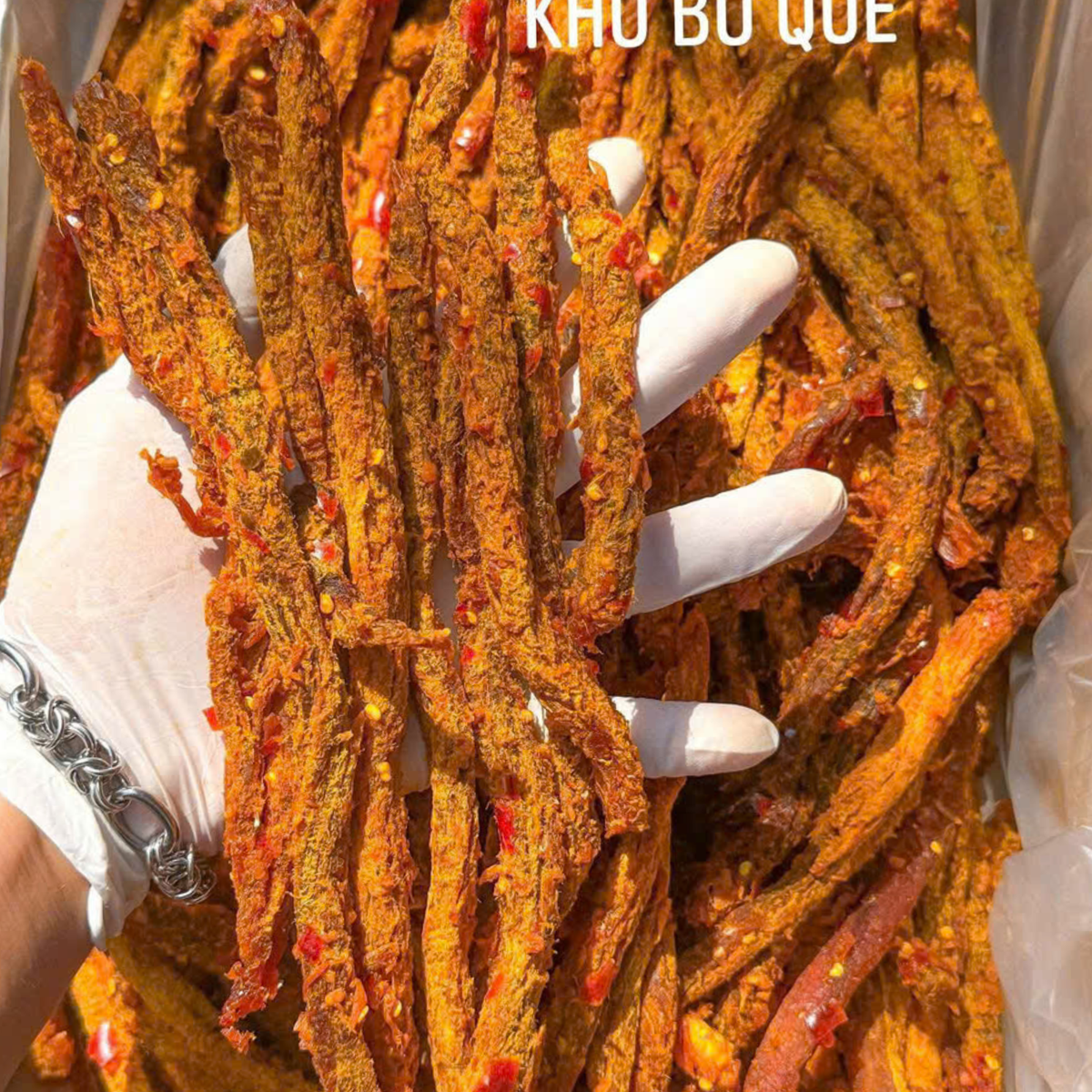 Khô bò que sợi to , gói 500 gram