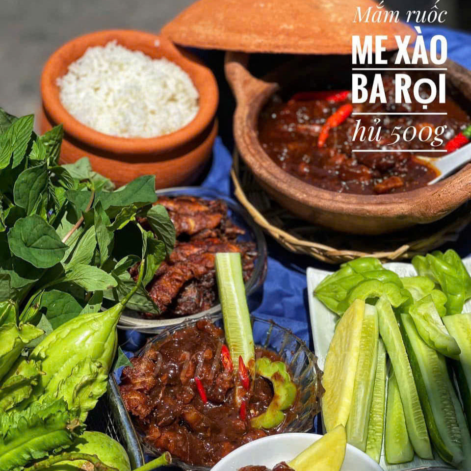 Mắm ruốc xào thịt ba rọi ,500 gr