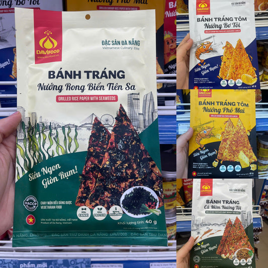 Set bánh tráng nướng 4 vị , 4 gói/set