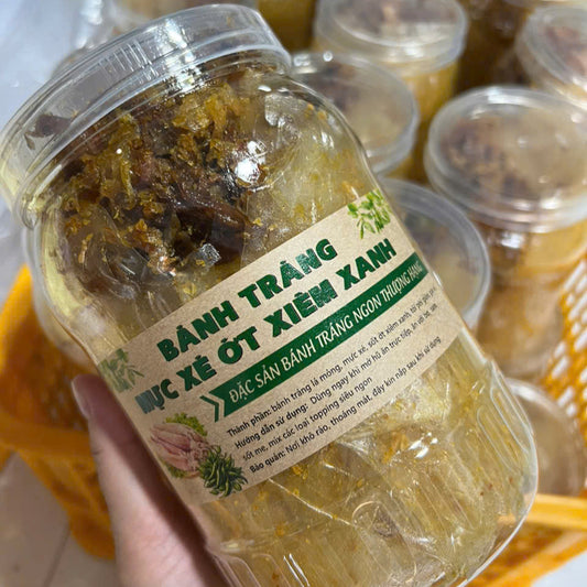 Bánh tráng trộn khô mực ớt xiêm xanh 300gram
