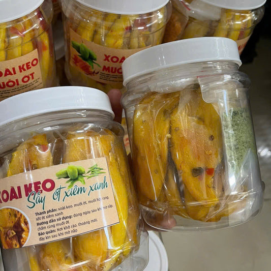 Xoài keo muối ớt xiêm xanh ,500 gram