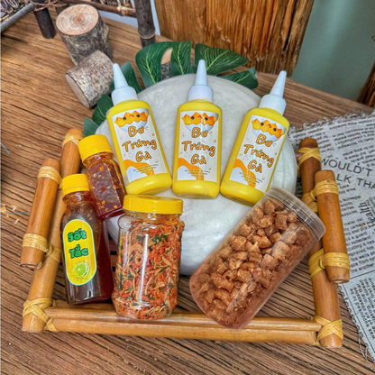combo 3 bơ sot tac sa te ớt tóp mỡ muối tép hành phi