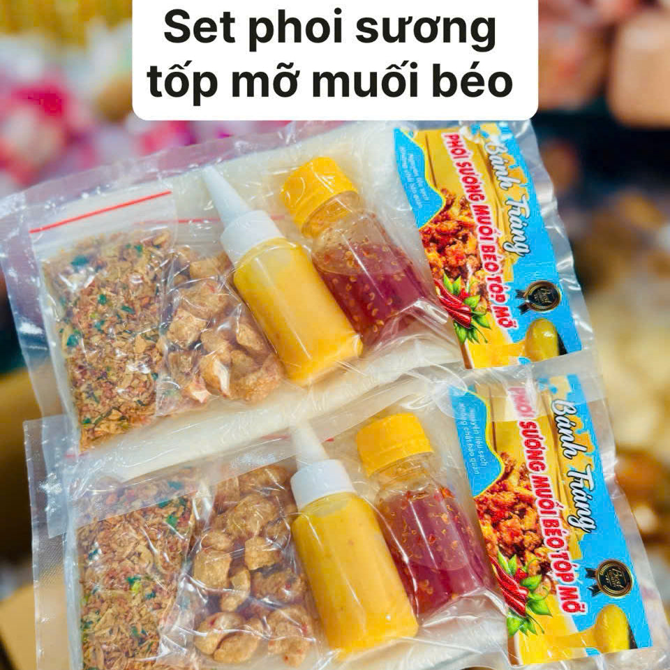 Combo bánh tráng tóp mỡ