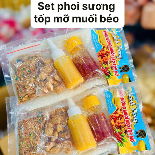 Combo bánh tráng tóp mỡ