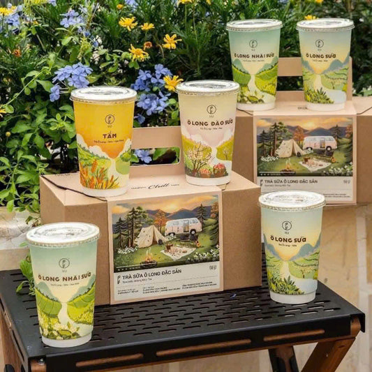 Set tra sữa 6 ly - 6 vi cua Phê La