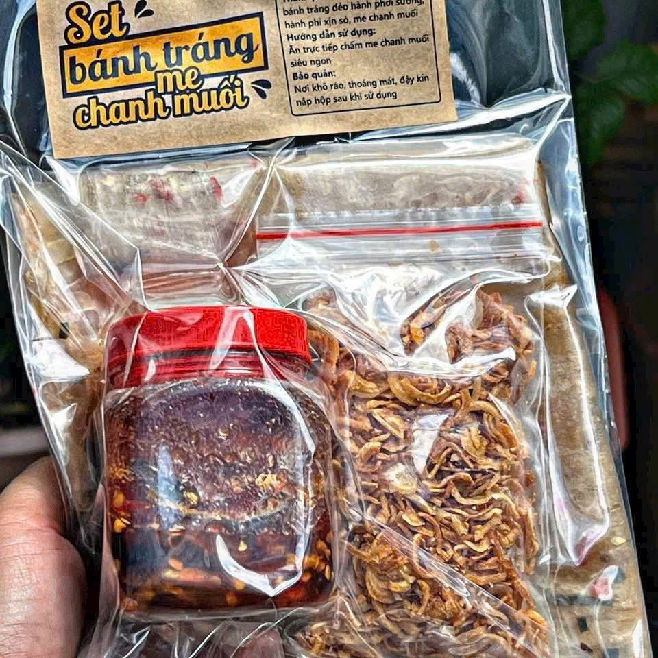 SET BÁNH TRÁNG SỐT ME CHANH MUỐI 380gr