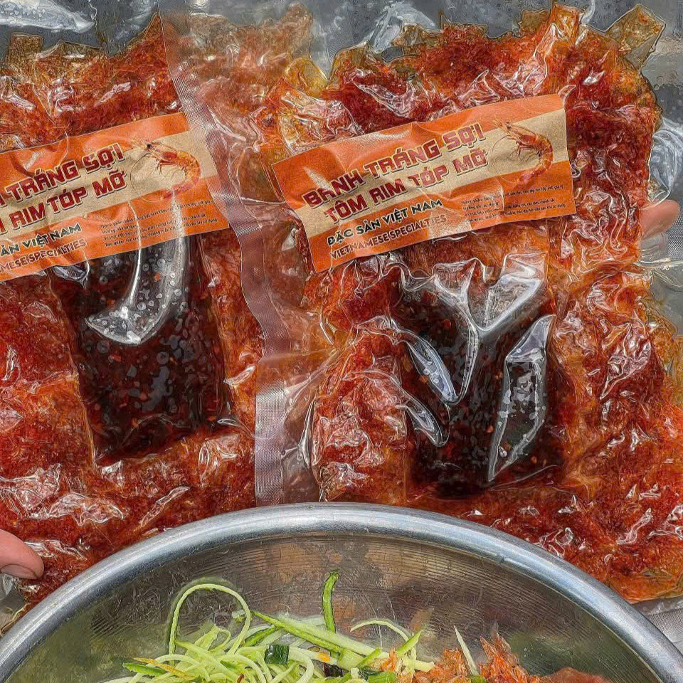 BÁNH TRÁNG SỢI TÔM RIM TÓP MỠ 350 Gr