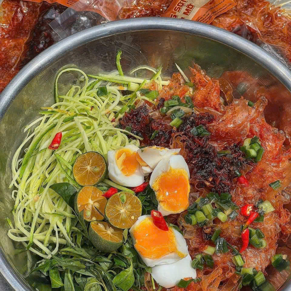 BÁNH TRÁNG SỢI TÔM RIM TÓP MỠ 350 Gr