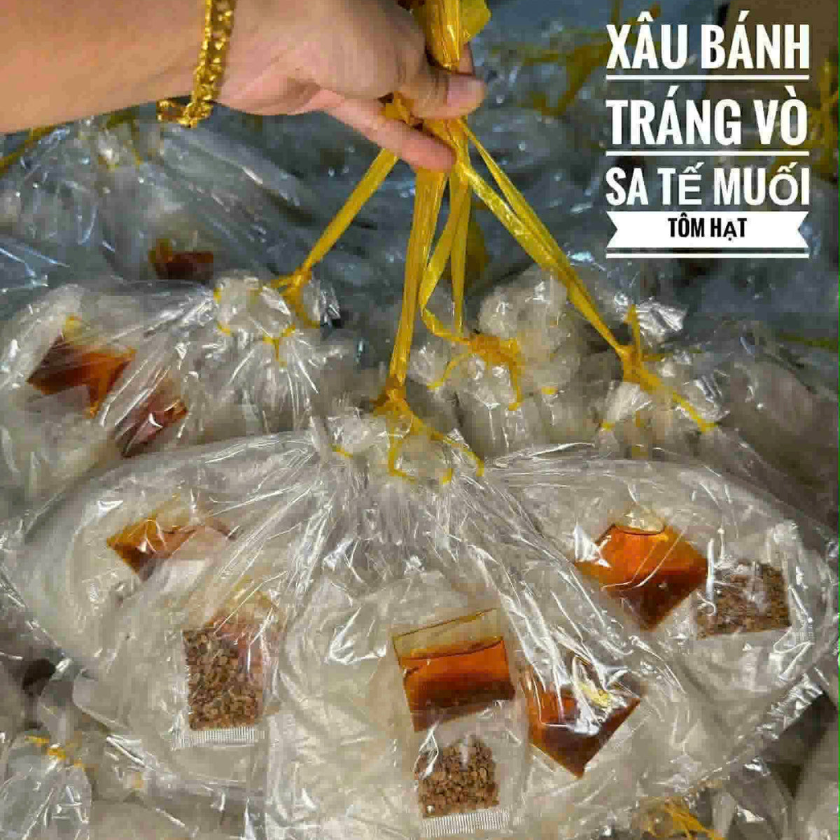 Bánh tráng phơi sương muối hạt