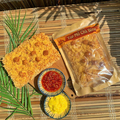 com cháy chà bông tốp mỡ