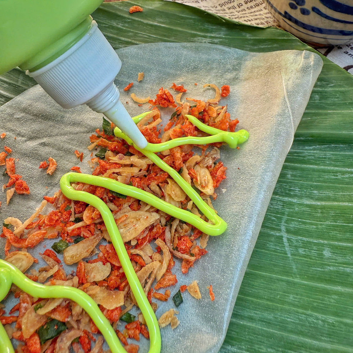 Set bt bơ cốm xanh