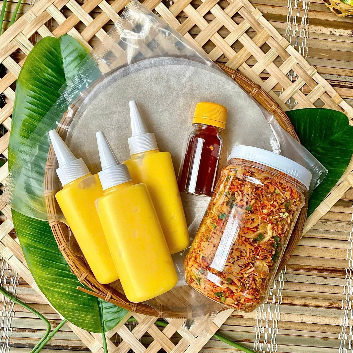 COMBO SIÊU BƠ ( bánh phơi sương hoặc bánh dẻo tôm tuy khách chọn)