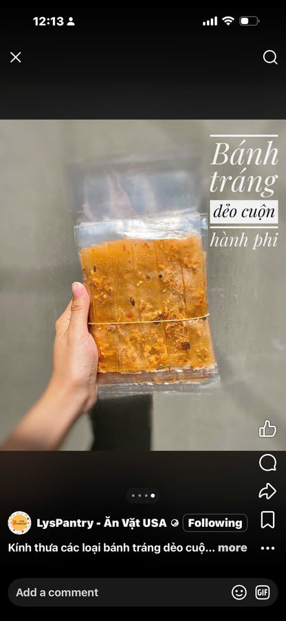DẺO CAY CUỘN HÀNH PHI